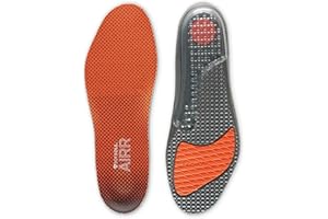 Sof Sole AIRR Performance Semelles - Amortissement ultime avec capsules d'air SKYDEX, régulation de l'humidité COOLMAX, soutien renforcé de la voûte plantaire & coussin en gel