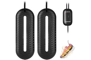 Joytential Secador de Zapatos Eléctrico, Calentadores de Zapatos y Botas, Deshumidificar Zapatos & Eliminar Olores, Apagado Automático Temporizado (UE Enchufe)