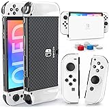 HEYSTOP Custodia Switch OLED per Nintendo Switch OLED,Cover Dockabile Custodia Protettiva Rigida per PC per Switch OLED Conso