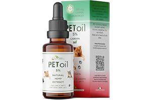 HEMP PHYTOMEDICAL Pet Oil 5% CBD per Gatti e Cani Fino a 15 Kg – Olio di Canapa Naturale – Equilibrio e Benessere Quotidiano – Formula Premium Made in Italy