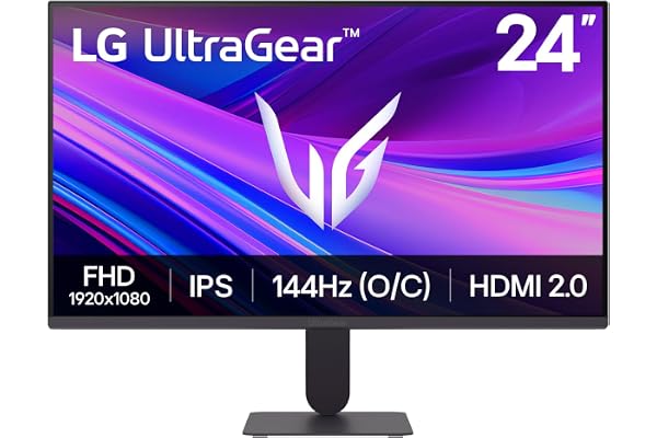 LG Ultragear™ 24G411A-B.AEU Ecran PC Gaming 24" - Dalle IPS résolution FHD (1920x1080), 5ms GtG 144Hz, HDR 10, sRGB 99% (CIE1931), AMD FreeSync, inclinable, DisplayPort 1.4, HDMI 2.0