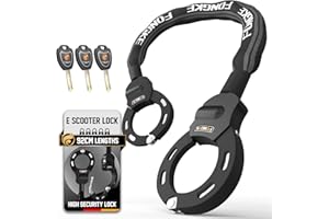 FONGKE Lucchetto Monopattino Elettrico, Catena Bicicletta Antifurto, Accessori Monopattino Elettrico, Manette Serrature per Scooter, Bicicletta, Quad, Moto