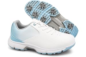LZQPEARL Donna Scarpe da Golf, Impermeabili Leggere per Stivali da Golf con Punte, Scarpe da Golf Femmina Antiscivolo per Allenamento Taglie 36-43