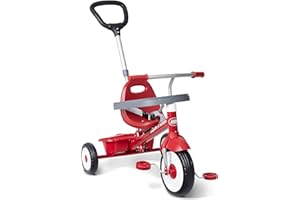 Radio Flyer Tricycle 3-en-1 Stroll 'N Trike, Tricycle Rouge de 1,5 à 5 Ans
