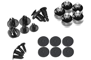 BMTick - Viti di ricambio per portellone posteriore Qashqai Nissan J10, confezione da 5 (con accessori aggiuntivi bullone/tappo)