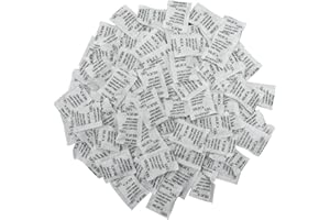 Weriirew ECYC Paquet De 100 Sachets DéShydratants D'Humidité Silica Ge, Sacs Absorbants D'Humidité Non Toxiques pour VêTements, Aliments, PièCes Et Cuisine (1g / Paquet)