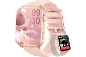 Blackview Smart Watch for Women, 1.91" HD Fitness Watch with LED Flashlight, Heart Rate SpO2 Sleep Stress Monitor, 120+ Sports Modes, Waterproof Step Counter, Bluetooth Call Smartwatch for iOS Android