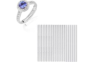 ZNDFTW 18PCS Ring Size Adjuster for Loose Rings, Ring Size Adjuster Ring Guard Ring Snuggies for Loose Rings, Invisible Ring Adjuster Suitable for Various Ring Sizer（2 mm/3 mm）