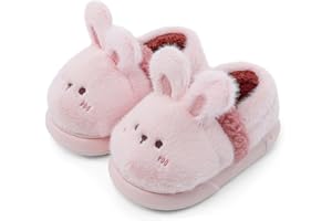 MASOCIO Pantofole per Bambini Peluche Invernali Scarpe Cartoni Animati Ciabatte Chiuse da Casa Antiscivolo