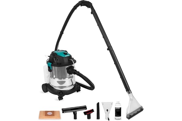 VONROC Nettoyeur Moquette 1400W - Nettoyant Tissus Spécial Tapis, Moquette, Siège Voiture - Machine Nettoyage 4 en 1 Fonction Aspirateur - Aspire, Nettoie, Lave - Réservoir 3.5L et Élimine Taches