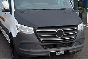 AUTOLINE ACCESSORIES Black Front Bonnet Bra/Protector To Fit Sprinter W907 (2018+)