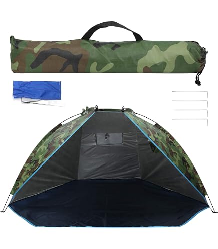 Überzelt für Karpfenliegen bis 210 cm – Bedchair Cover mit Moskitonetz – 210D PU-beschichtetes Zeltmaterial – Zelt für Angelliege – inkl. Tragetasche & Heringe – Liege Nicht enthalten Sport & Freizeit