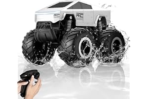 Amphibious Remote Control Car，All Terrain Kesila Land & Water RC Car，2.4GHz，4WD，Radio Controlled Children's Remote Control Toys Truck，360 °Rotation Wheel Drift Stunt，10"×6.85"×6.57" RC Cars