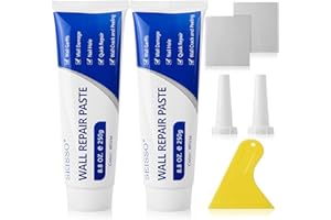 SEISSO Spachtelmasse Weiß Innen Außen 500g Fertigspachtel für Wandrestaurierung und Schnelle Reparatur von Rissen