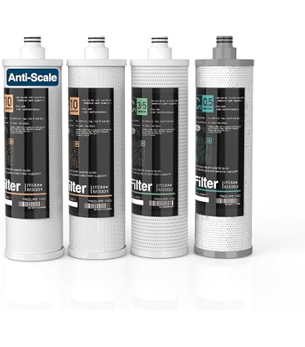 Kit Ricambio Filtro Acqua Sotto Lavello Frizzlife SW10-HF - Cartuccia PLC10 2 In 1, Rimuove Piombo E Cloro, Durata 12-16 Mesi
