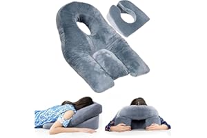 JAOGAUS Poduszka twarzą w dół po operacji oka, poduszka do spania żołądka do witrektomii lub operacji siatkówki, oddychająca poduszka do masażu domowego dla Macuhole i pacjentów podczas regeneracji