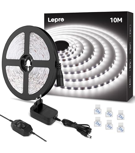Ruban LED COB TOPAI 5M - Blanc Froid 6000K Étanche IP65 - Extra Fin 5mm