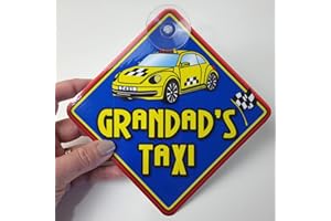 JUST THE OCCASION Impact Grandad's Taxi Non Personalised Novelty Baby on Board car Window Sign