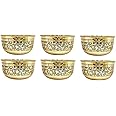KBB Pure Hand Made Brass Bowl for Home DÉCOR Pooja Bowl 2022 Model (Dana EACHING, Pack of 6)