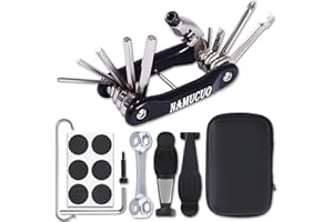 COZYROOMY Kit Reparación Herramientas Bicicleta,10 en 1 Herramienta multifunción (con Separador Cadena) y Accesorios de Repuesto, Llave de Llave de Hueso y Paquete Herramientas.