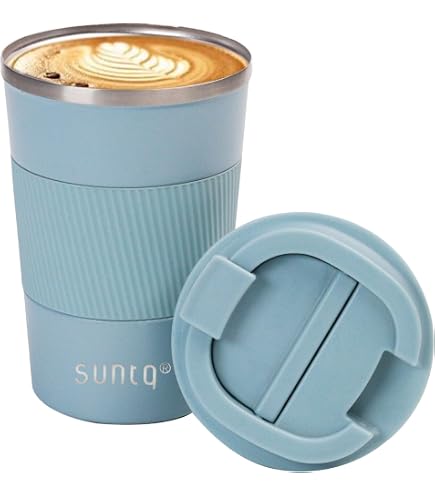 Myga Tazza Termica In Sughero 450 Ml – Riutilizzabile, A Doppia Parete, A Tenuta Stagna, Senza BPA, Design 'Beleaf In Yourself' - 3