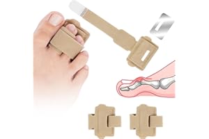 Fefod Hammerzehen Korrektur für Damen und Herren, Verstellbare Zehenschiene, Aluminiumplatte Zehenstrecker für Hammerzehen, Krallenzehen, Gekrümmte Zehen, Gebrochenen Zehen,Verstauchung