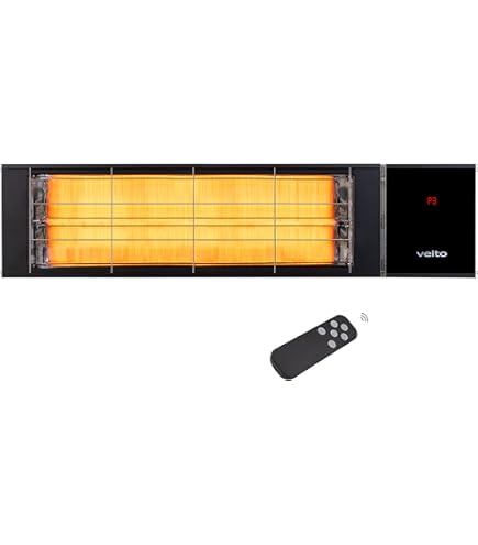 Terrasstraler Blade S 2500w zwart