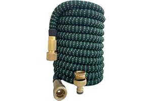 Manguera de jardín Semea ligera y extensible con conectores de latón 3/4 y 1/2 (15M)