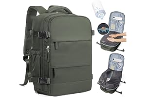 SZLX Sac à Dos Sous Vide Voyage 40x30x20 avec pompe Bagage Cabine Ryanair Wizz air Sous Vide Baggage Cabine 40x20x25 pour Ryanair Bagage à Main 45x36x20 Easyjet Sac Ordinateur Portable Femme Homme