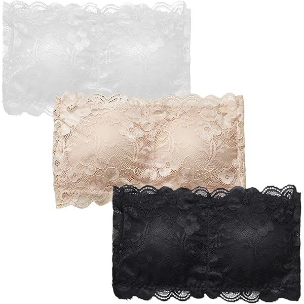 VYIBPDY 3 Pezzi Sottogiacca Donna In Pizzo – Copri Scollatura Con Clip, Regolabile Per Reggiseno - 4