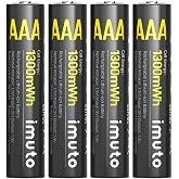 Imuto 1300mWh AAA Şarj Edilebilir Lityum Pil (4&rsquo;l&uuml; Paket) (Şarj Cihazı Yok)