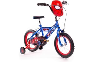 Huffy Spiderman Bike - Marvel Adventures on 2 Wheels, 12", 14", 16", Removable Stabilisers, Full Chain Guard, Ages 2 to 7