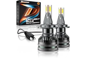 DeveChos H7 LED per Faro Lenticolare: 110W 20000LM Lampadine h7, Kit di Conversione per Auto Lampada, lenticolare Auto vled 6500K Bianco