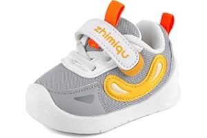 MASOCIO Scarpe Primi Passi Bimbo Bimba Neonato Scarpe Bambino con Suole Gomma Morbido Antiscivolo
