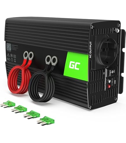 Omvormer 12 naar 230 volt, 1000/1200 watt continue - afstandsbediening
