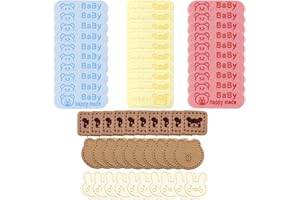 KQNM 60 Piezas Etiquetas de Ropa Hechas a Mano, Etiquetas de Costura Hechas a Mano, Etiquetas de Cuero Personalizadas, Etiquetas de Costura Hechas a Mano, Parches Personalizados