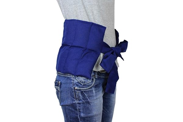 Formalind Coussin En Grains Avec Rubans - Oreiller Chauffant Remplis De Blé Thermique Différentes Couleurs Pour Le Chauffage Et Refroidissement (Bleu)