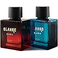 BLANKO by KING - Dusk and Dawn Luxury Perfume for Men 2x100ml with Patchouli, Amber & Musk Scent| Solid Long Lasting Smell Eau De Parfum | Gift Set for Husband, Father, Brother, Boyfriend(100ml (Pack