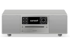 sonoro Prestige Kompaktanlage mit CD Player (UKW, DAB Plus, Spotify, Deezer) Silber