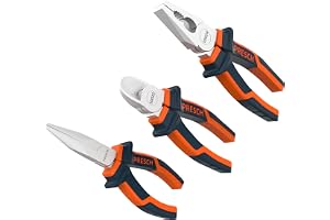Presch tångset 3 st. - Professionellt tångset med spetstång, sidoskärare 160 mm och kombitång 180 mm lång - Högkvalitativt se