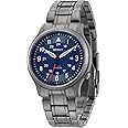 BERNY Titanium Watches Japanese Sweep Second Quartz Movement VH31 5ATM Waterproof Analog Quartz Watches for Men and Women Super Luminous Unisex Wristwatch