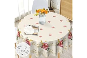 G-dake Tovaglia rotonda antimacchia 150cm, bohémien copritavolo facile da pulire, lavabile, resistente all'acqua tovaglie poliestere per cucina tavolo da pranzo, tavolino da caffè, feste, cene