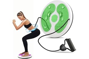 Waist Whisper Waist Twisting Balance Disc, HitTopss Adjustable Waist Trainer Twisting Disc with Handles & Massage Foot Sole For Women Weight Loss/Cardio Exercise/Body Shaping