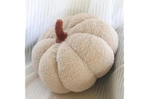 GLUHBIRNEN Poduszka dyniowa żarówkowa, dekoracyjna poduszka dyniowa, dekoracja sypialni, dekoracja, poduszka na Halloween, dekoracja na imprezę, 30 cm, mleczna biel