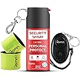 VORNN Self Defence Spray easy to use 15ml UV Marking Dye With Safety Lock |10ft Range Personal Safety Spray for Women & Men|Includes 140dB Personal Safety Alarm LED Light with Keychain UK Legal