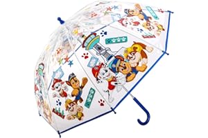 TDL Paw Patrol Kids Umbrella – Dome Umbrella with Chase, Marshall & Rubble – Lightweight, Easy-Open Design, Perfect for Boys & Girls
