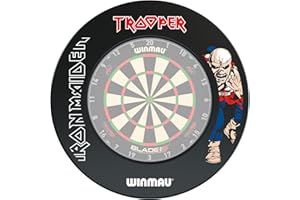 ‎WINMAU WINMAU Blade 6 PDC Design Dart Board Surround Ring - Erhältlich in Grau, Schwarz, Rot und Blau - Langlebiger Backboard Wandschutz für Dartscheiben - Professionelles Dartzubehör
