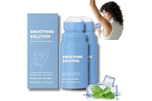 SHEBEEDO 2 Pcs Smoothing Solution Ingrown Hair Treatment,Razor Bumps Treatment for Women underarm,After Shave Soothing Roll-On Serum,Gently Clean Armpits Moisturizing and Skin Soothing Serum,Shaving Oil Women