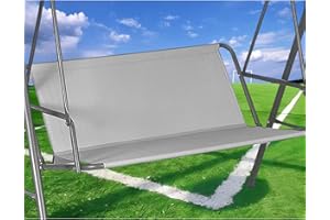 YYJAILZQ Hollywoodschaukel Sitzfläche Ersatz, Hollywoodschaukel Ersatzteile Sitzfläche, Hollywoodschaukel Sitzbezug, Hollywoodschaukel Bezug Sitzfläche, 600D-Oxford-Gewebe Stoff (158 * 54 * 54cm,Grau)