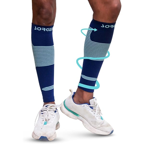 Calf Compression Sleeves For Shin Splints & Pain Relief - Light Green, Size L, For Running, Nursing, Travel